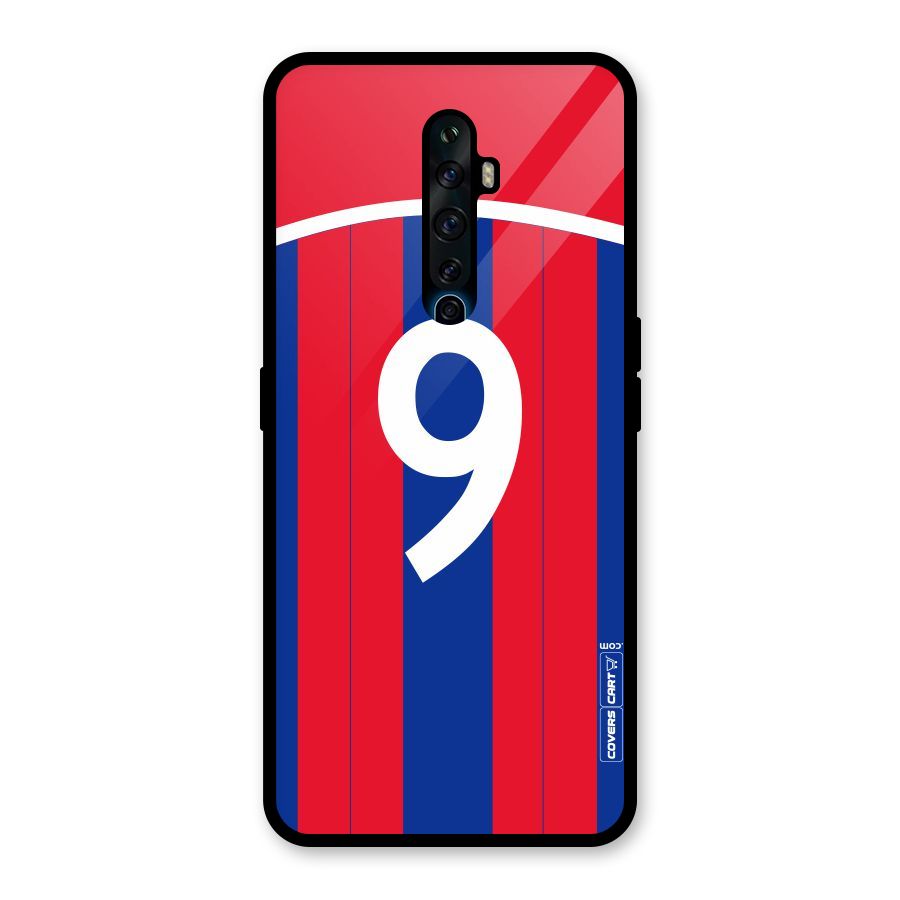 Number 9 Jersey Glass Back Case for Oppo Reno2 F