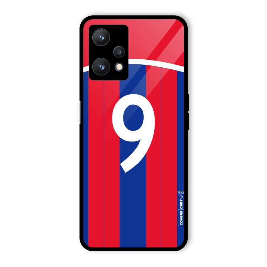 Number 9 Jersey Glass Back Case for Realme 9 Pro 5G