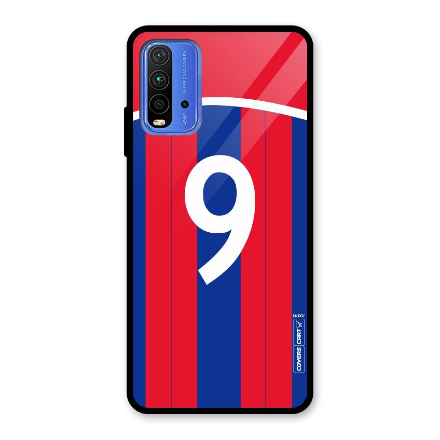 Number 9 Jersey Glass Back Case for Redmi 9 Power