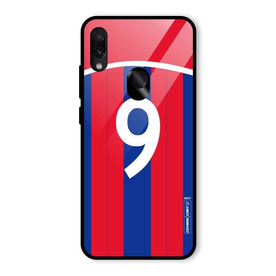 Number 9 Jersey Glass Back Case for Redmi Note 7 Pro