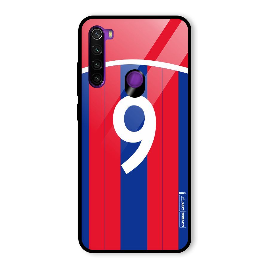 Number 9 Jersey Glass Back Case for Redmi Note 8