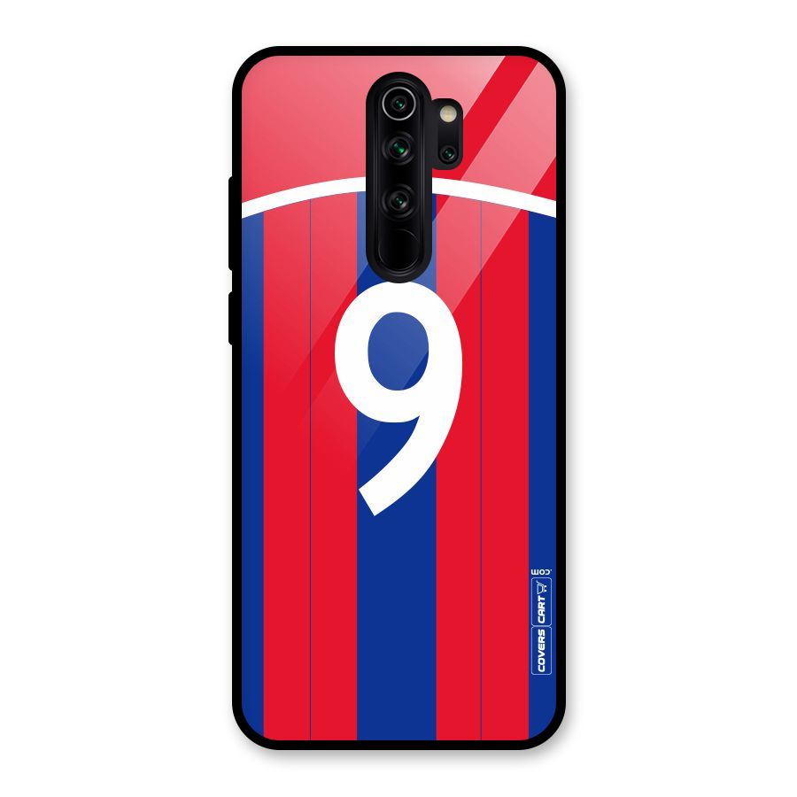 Number 9 Jersey Glass Back Case for Redmi Note 8 Pro