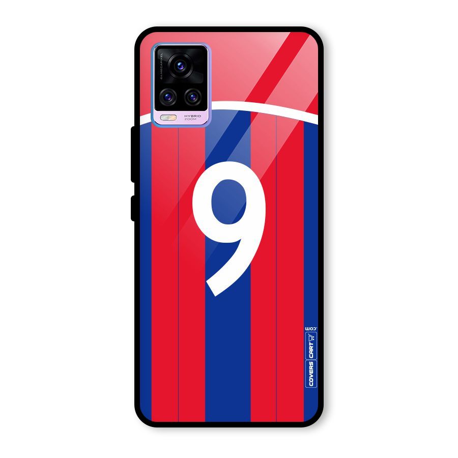 Number 9 Jersey Glass Back Case for Vivo V20 Pro
