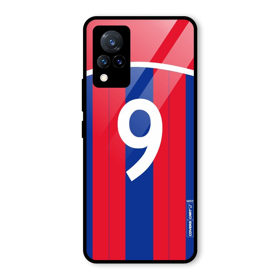 Number 9 Jersey Glass Back Case for Vivo V21 5G