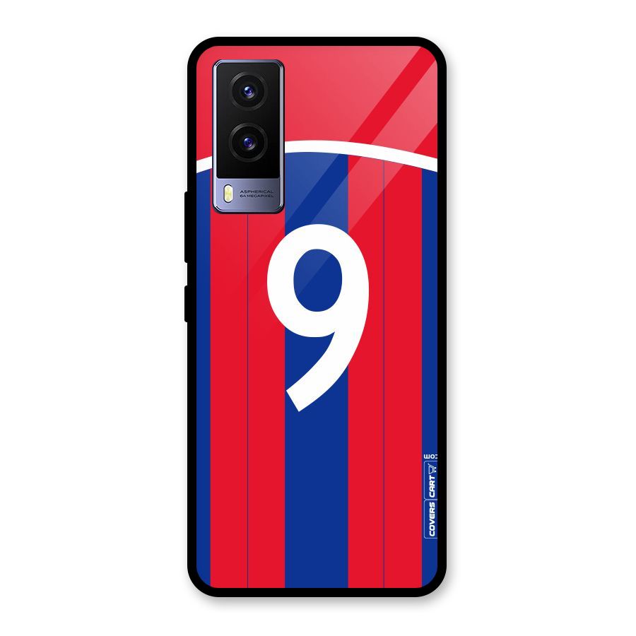 Number 9 Jersey Glass Back Case for Vivo V21e 5G