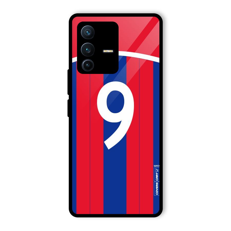 Number 9 Jersey Glass Back Case for Vivo V23 Pro