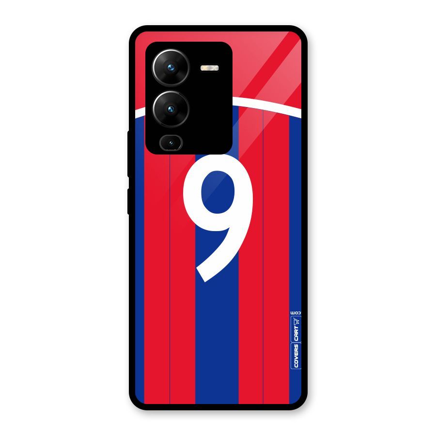 Number 9 Jersey Glass Back Case for Vivo V25 Pro