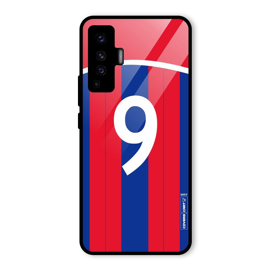 Number 9 Jersey Glass Back Case for Vivo X50