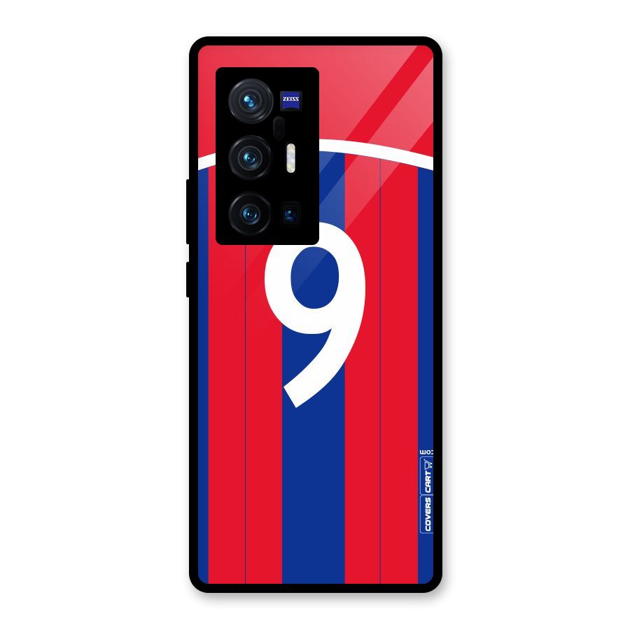 Number 9 Jersey Glass Back Case for Vivo X70 Pro Plus