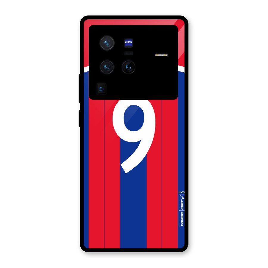 Number 9 Jersey Glass Back Case for Vivo X80 Pro