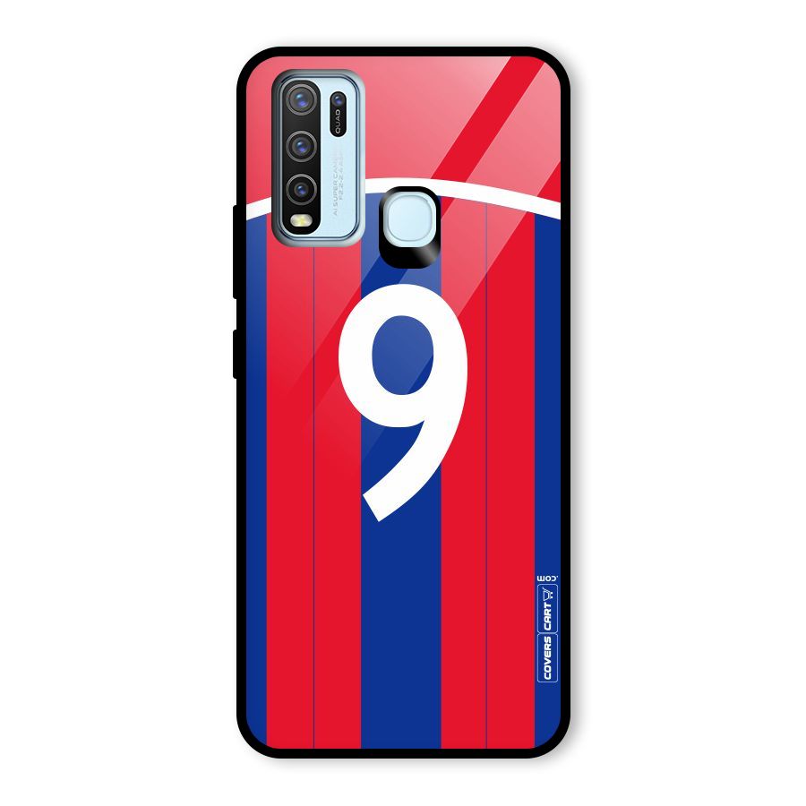 Number 9 Jersey Glass Back Case for Vivo Y30