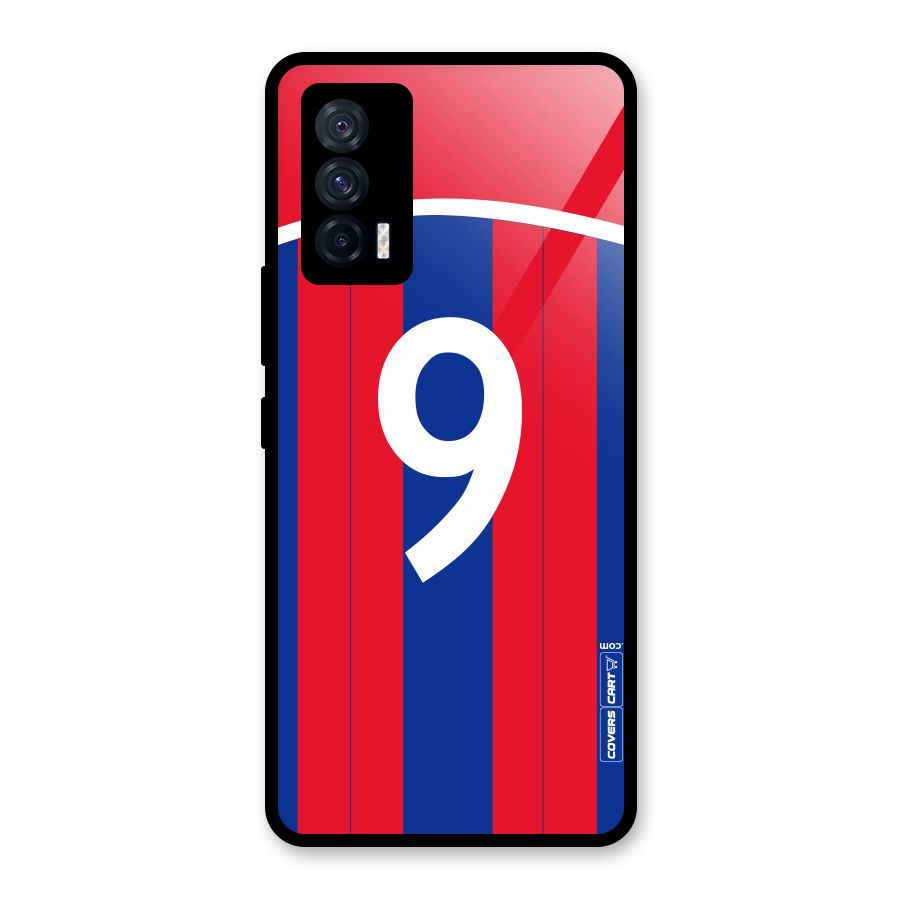 Number 9 Jersey Glass Back Case for Vivo iQOO 7 5G