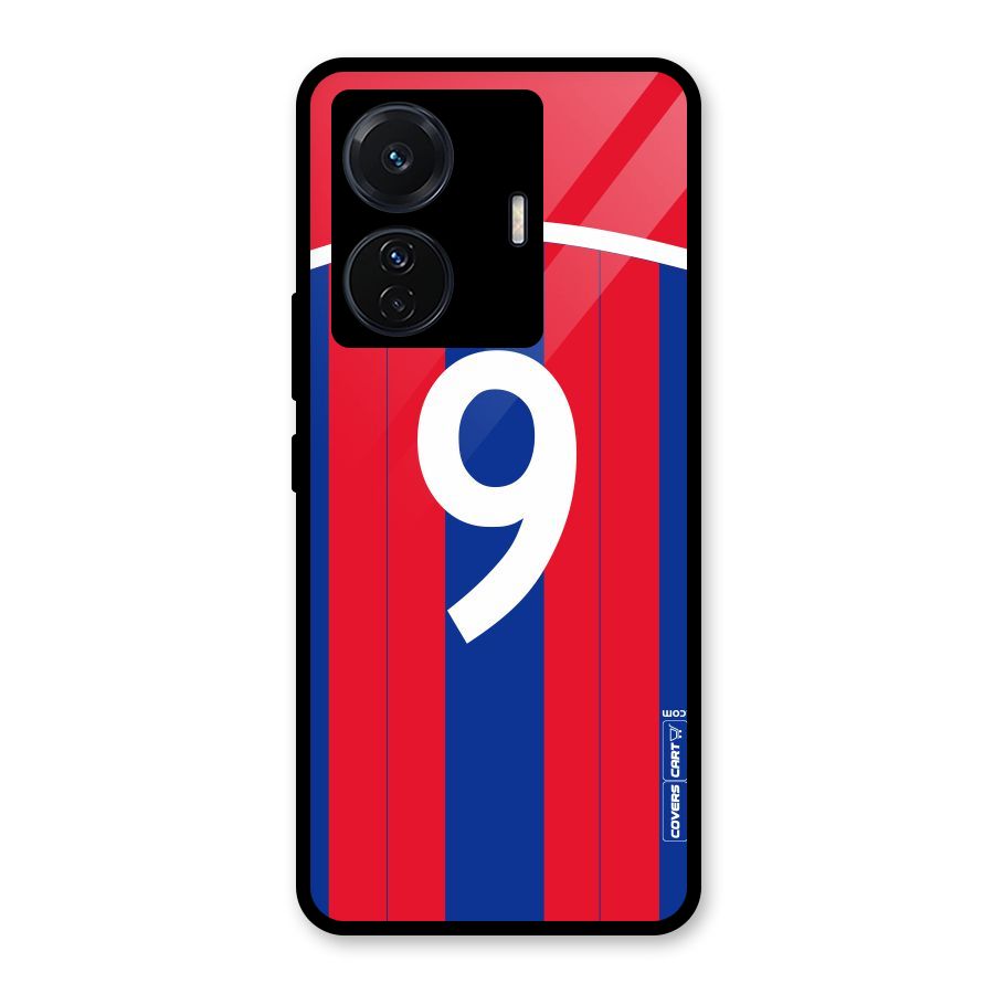 Number 9 Jersey Glass Back Case for Vivo iQOO Z6 Pro