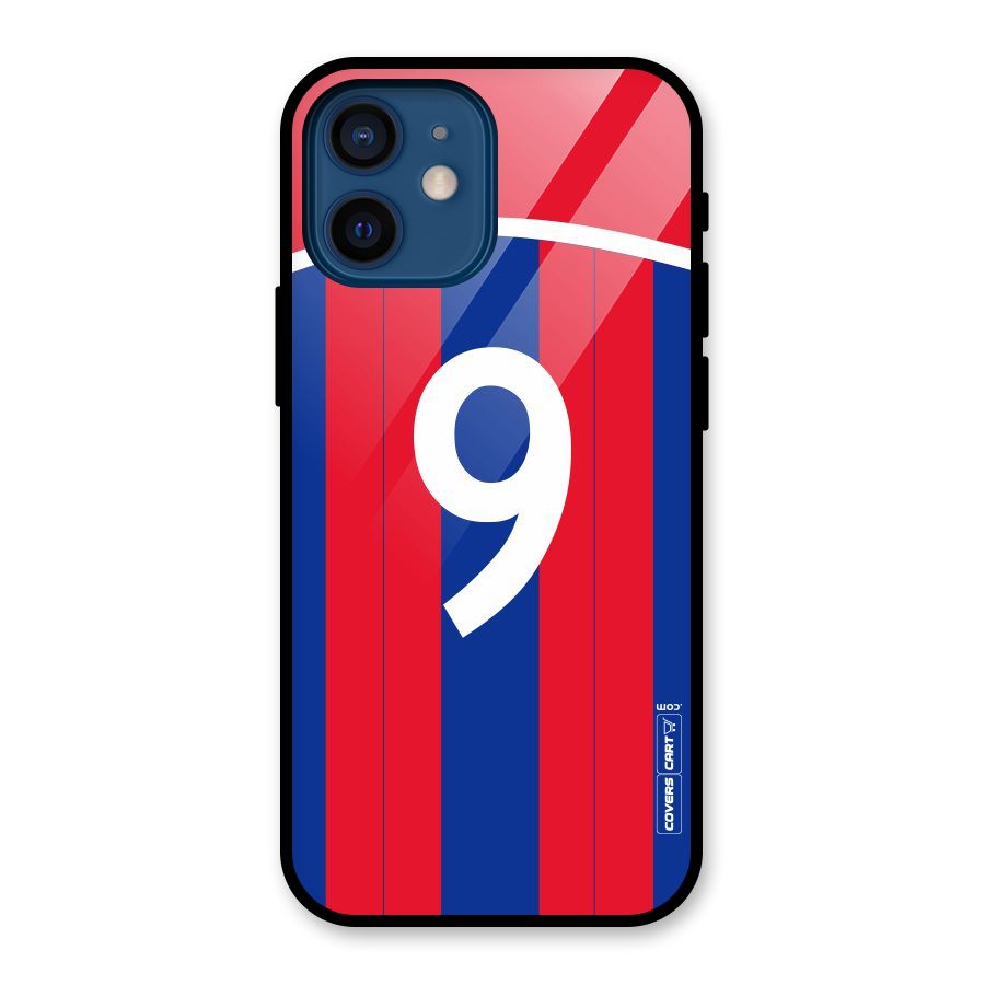 Number 9 Jersey Glass Back Case for iPhone 12 Mini