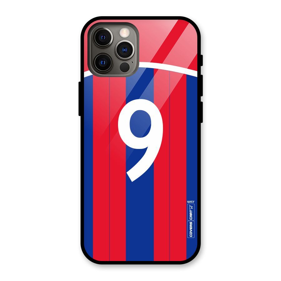 Number 9 Jersey Glass Back Case for iPhone 12 Pro