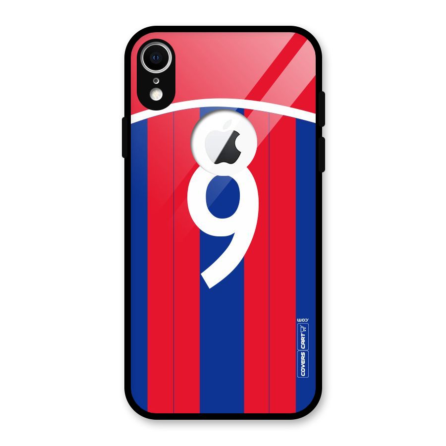 Number 9 Jersey Glass Back Case for iPhone XR Logo Cut