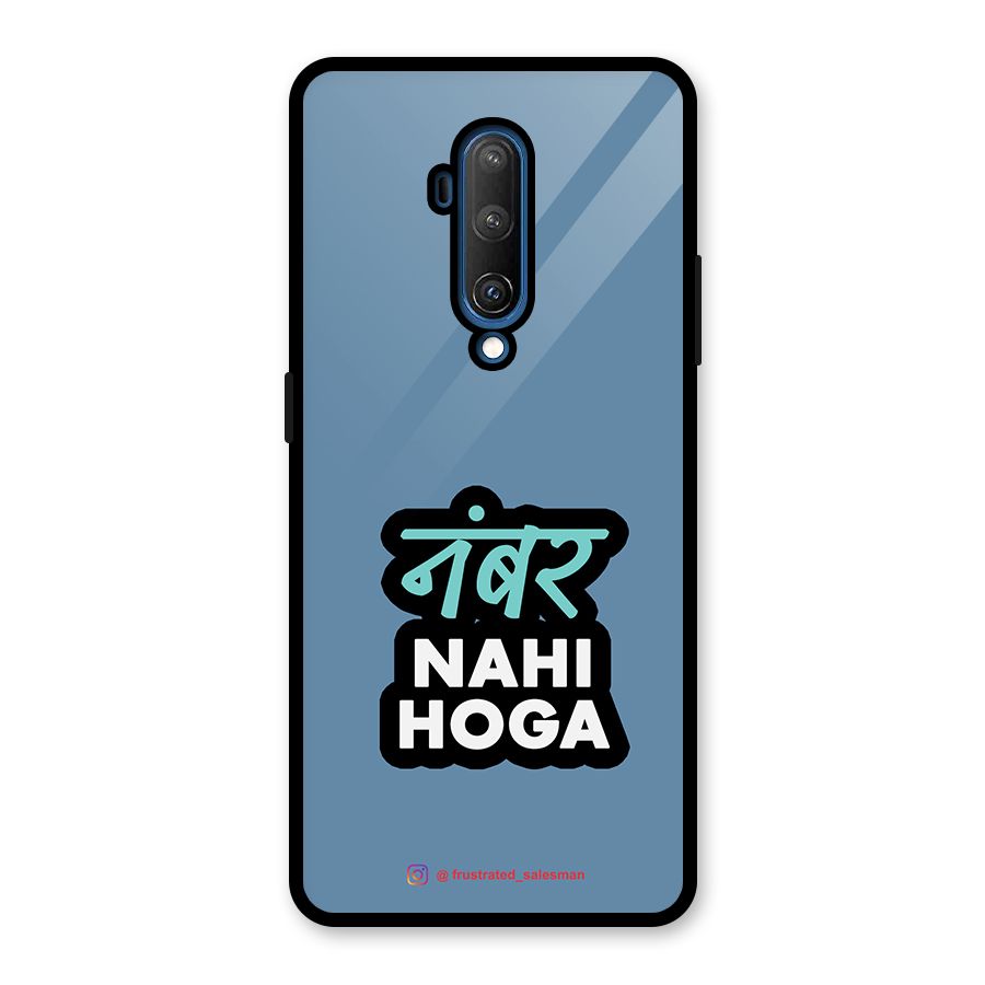 Number Nahi Hoga SteelBlue Glass Back Case for OnePlus 7T Pro