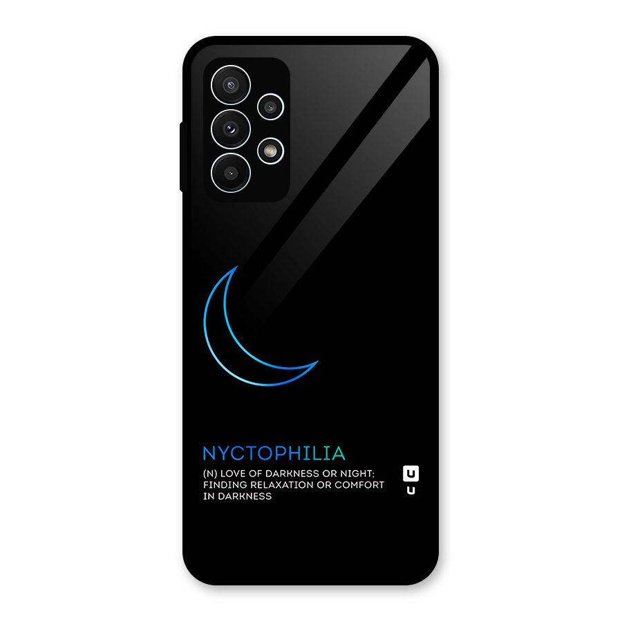 Nyctophilia Love of Darkness Glass Back Case for Galaxy A23
