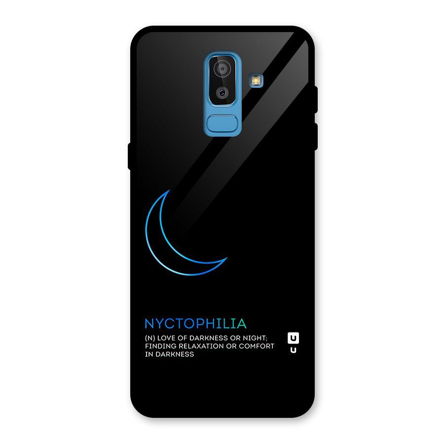 Nyctophilia Love of Darkness Glass Back Case for Galaxy J8