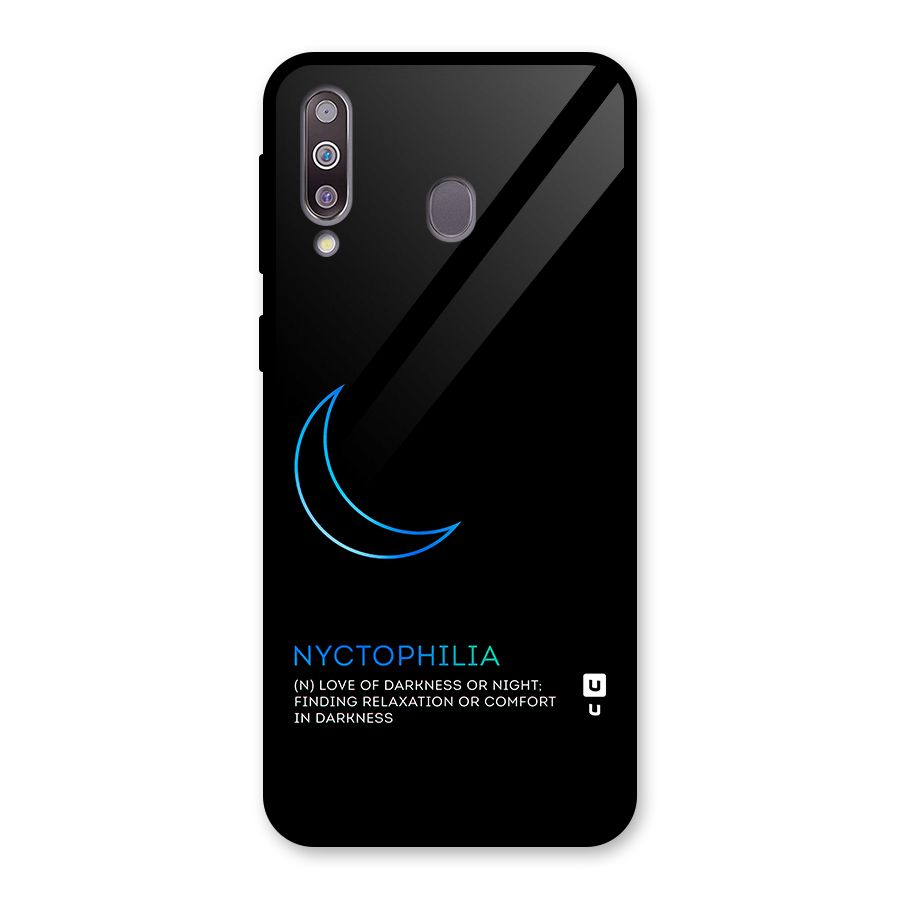 Nyctophilia Love of Darkness Glass Back Case for Galaxy M30