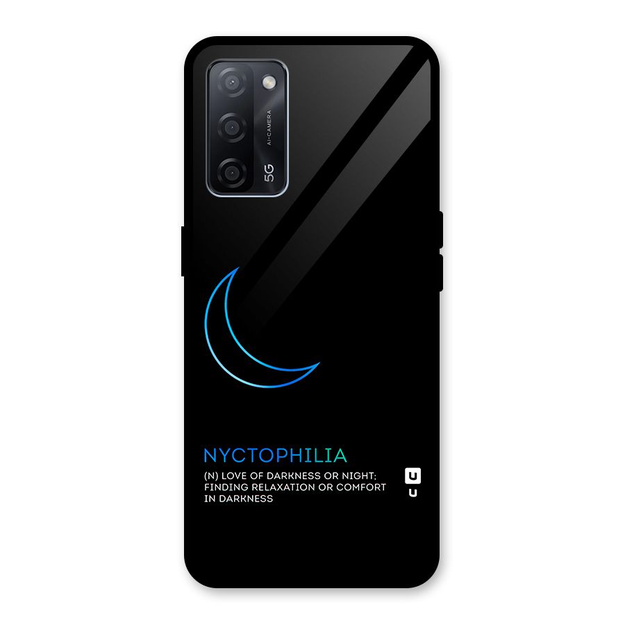 Nyctophilia Love of Darkness Glass Back Case for Oppo A53s 5G