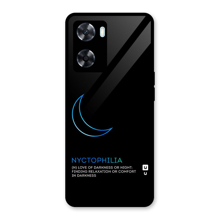 Nyctophilia Love of Darkness Glass Back Case for Oppo A77