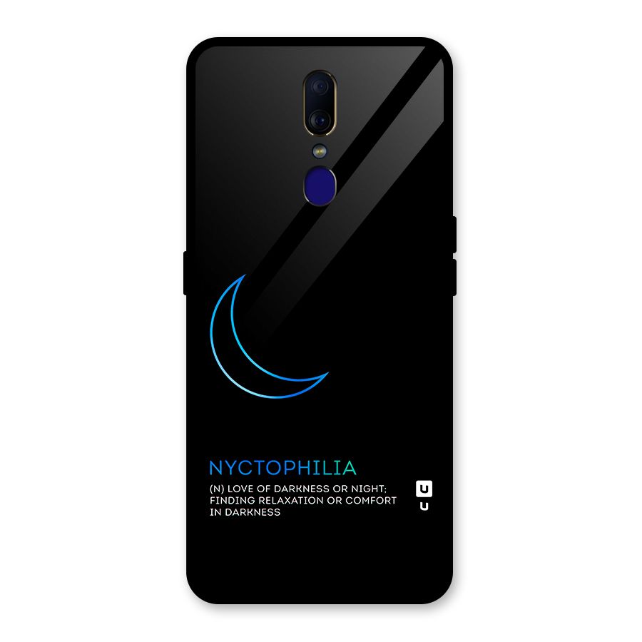 Nyctophilia Love of Darkness Glass Back Case for Oppo F11