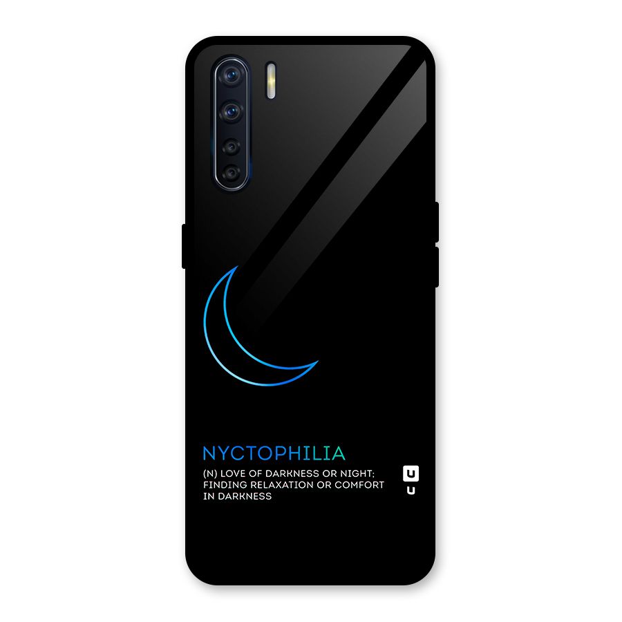 Nyctophilia Love of Darkness Glass Back Case for Oppo F15