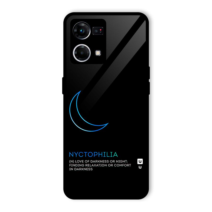 Nyctophilia Love of Darkness Glass Back Case for Oppo F21s Pro 4G