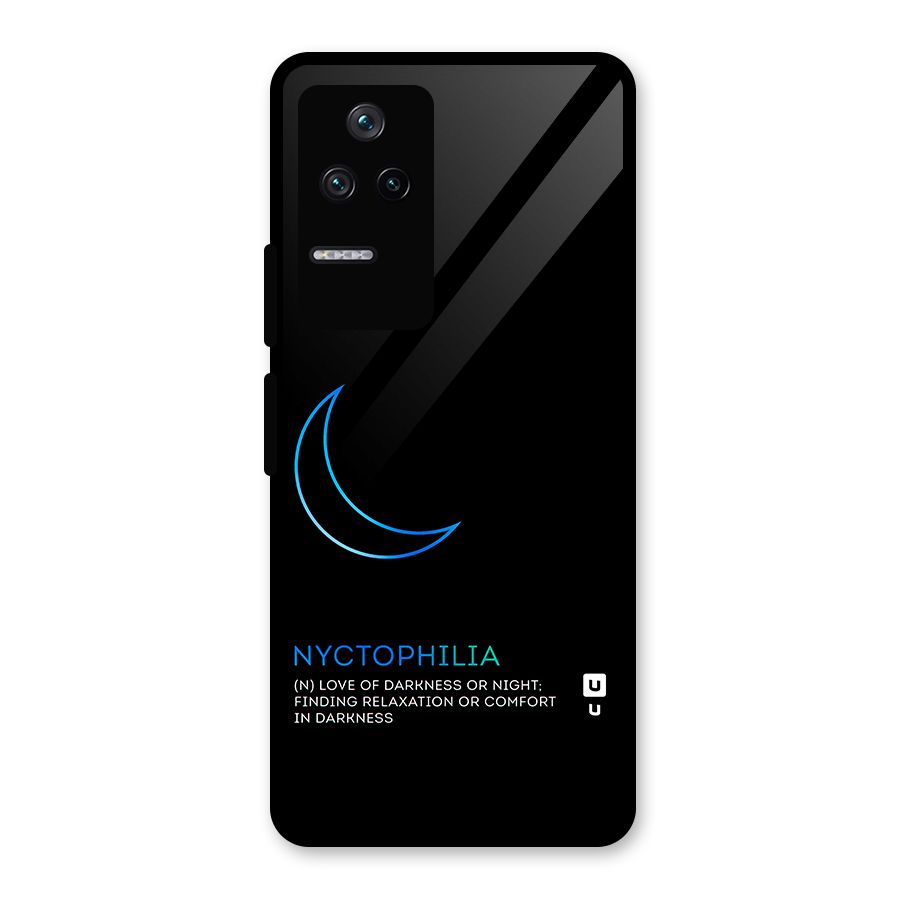 Nyctophilia Love of Darkness Glass Back Case for Poco F4 5G