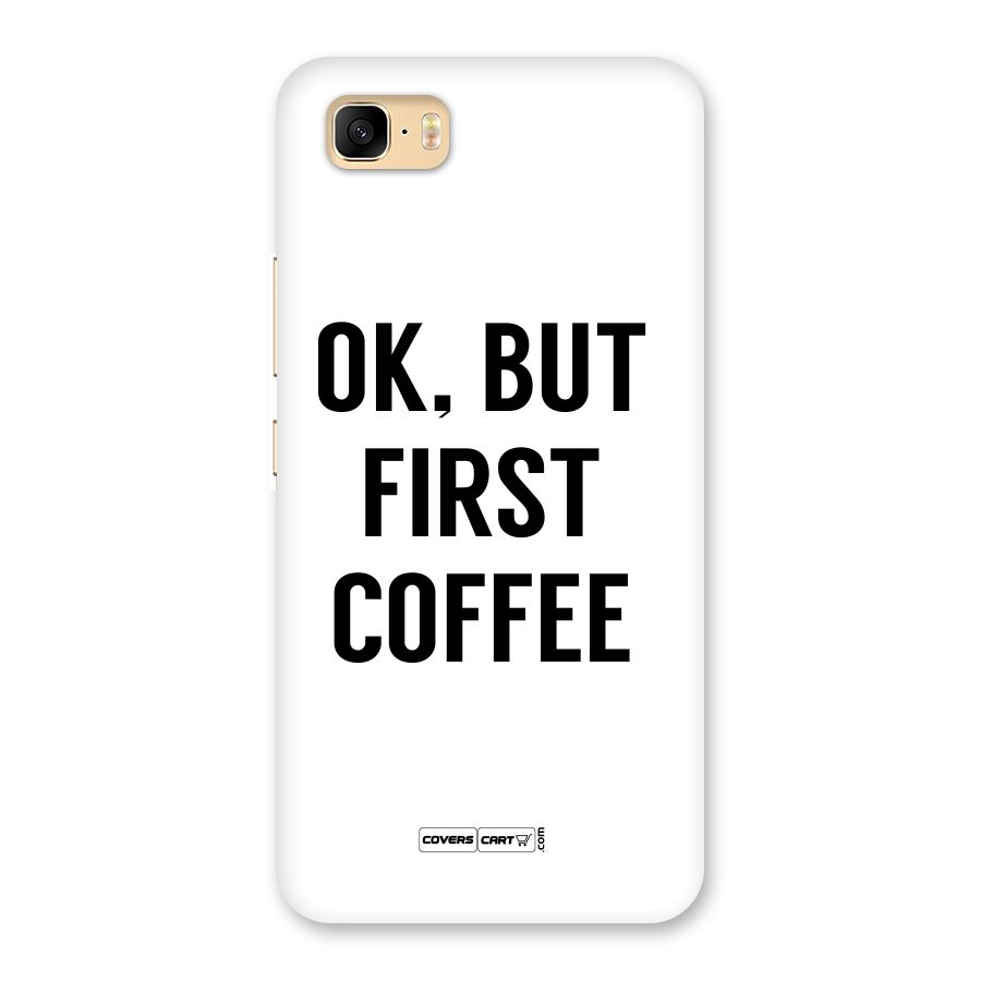 OK But First Coffee (White) Back Case for Zenfone 3s Max