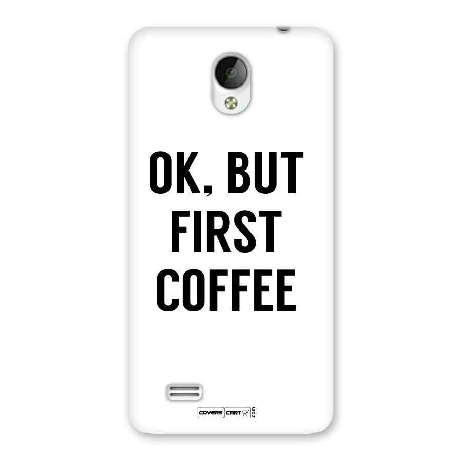 OK But First Coffee Back Case for Vivo Y21