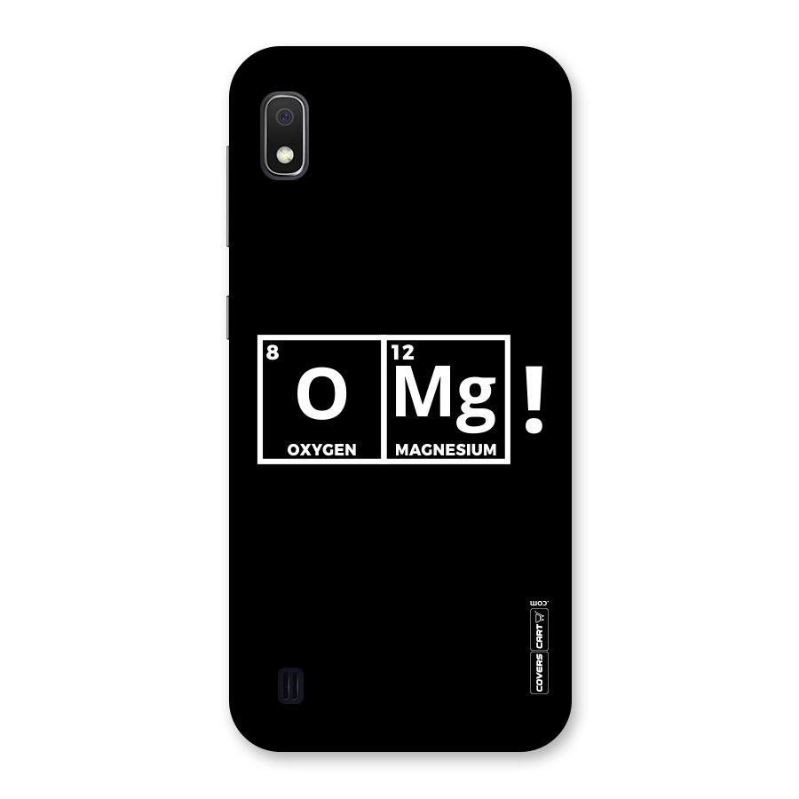 OMG Chemistry Pun Back Case for Galaxy A10