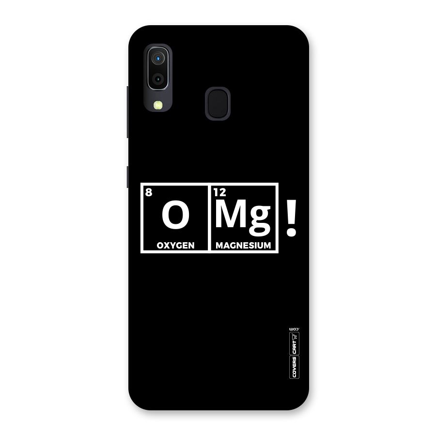 OMG Chemistry Pun Back Case for Galaxy A30