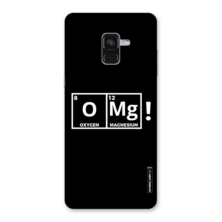 OMG Chemistry Pun Back Case for Galaxy A8 Plus
