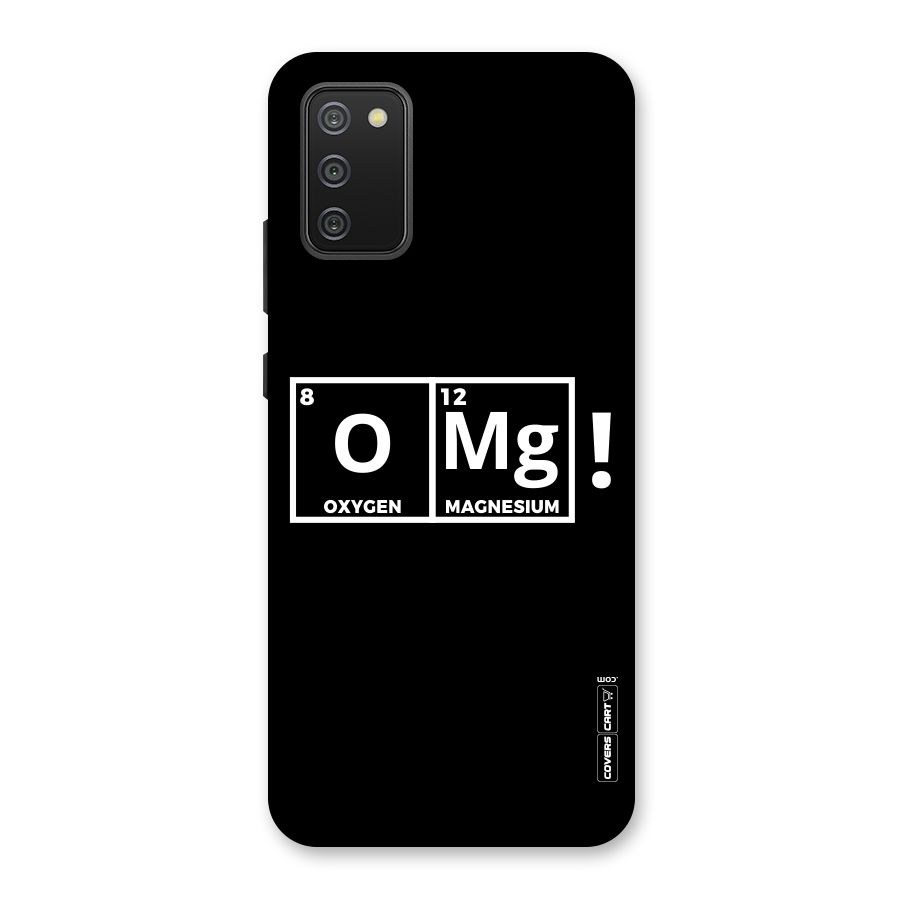 OMG Chemistry Pun Back Case for Galaxy M02s