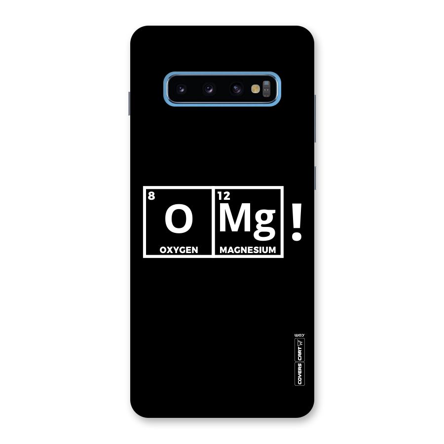 OMG Chemistry Pun Back Case for Galaxy S10 Plus