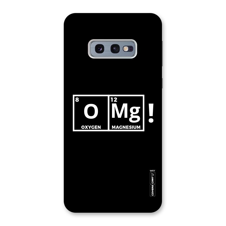 OMG Chemistry Pun Back Case for Galaxy S10e