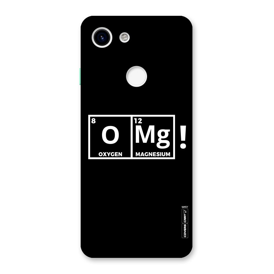 OMG Chemistry Pun Back Case for Google Pixel 3