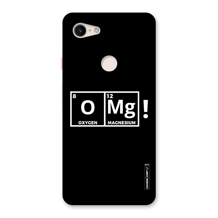 OMG Chemistry Pun Back Case for Google Pixel 3 XL