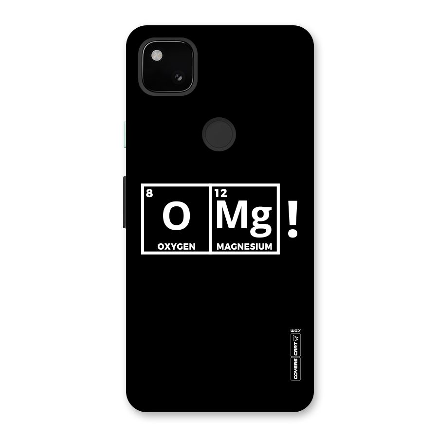 OMG Chemistry Pun Back Case for Google Pixel 4a