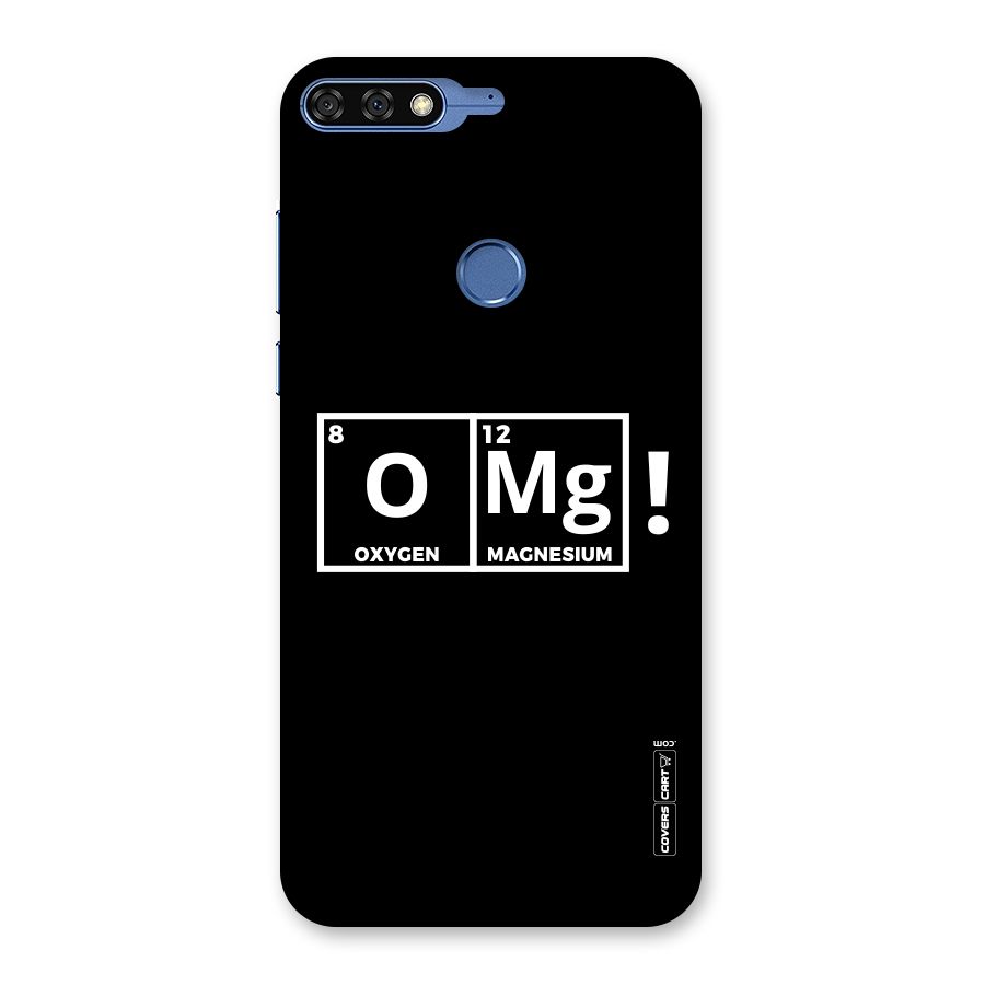 OMG Chemistry Pun Back Case for Honor 7C