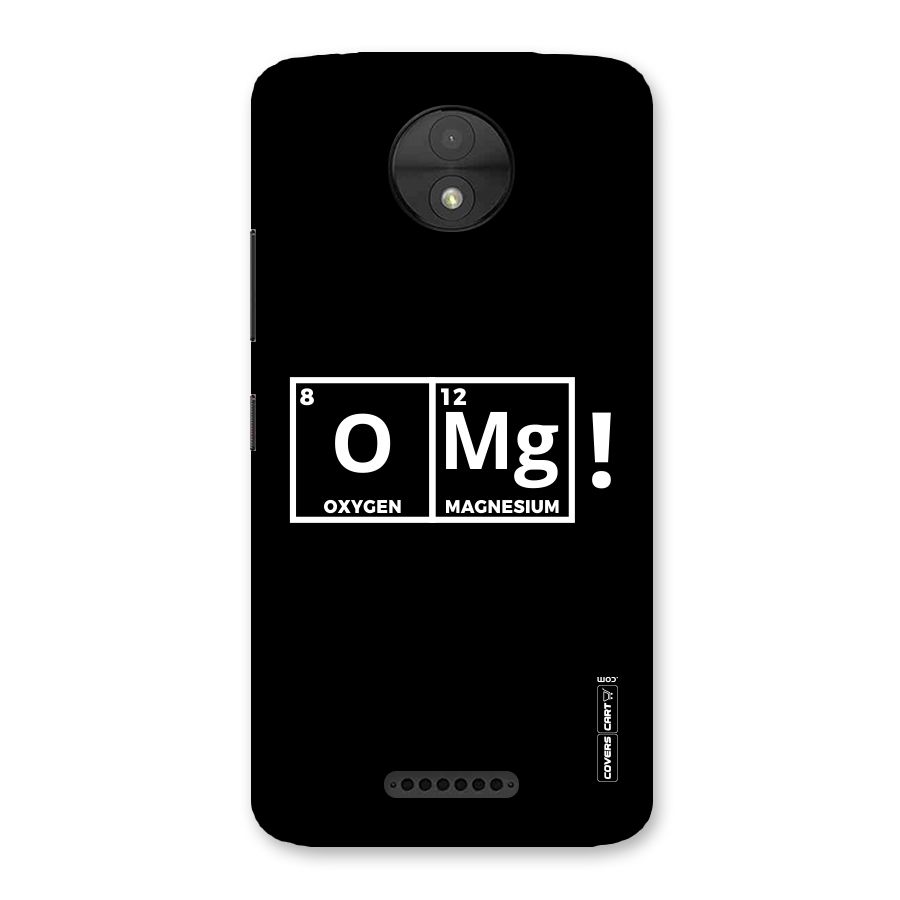 OMG Chemistry Pun Back Case for Moto C