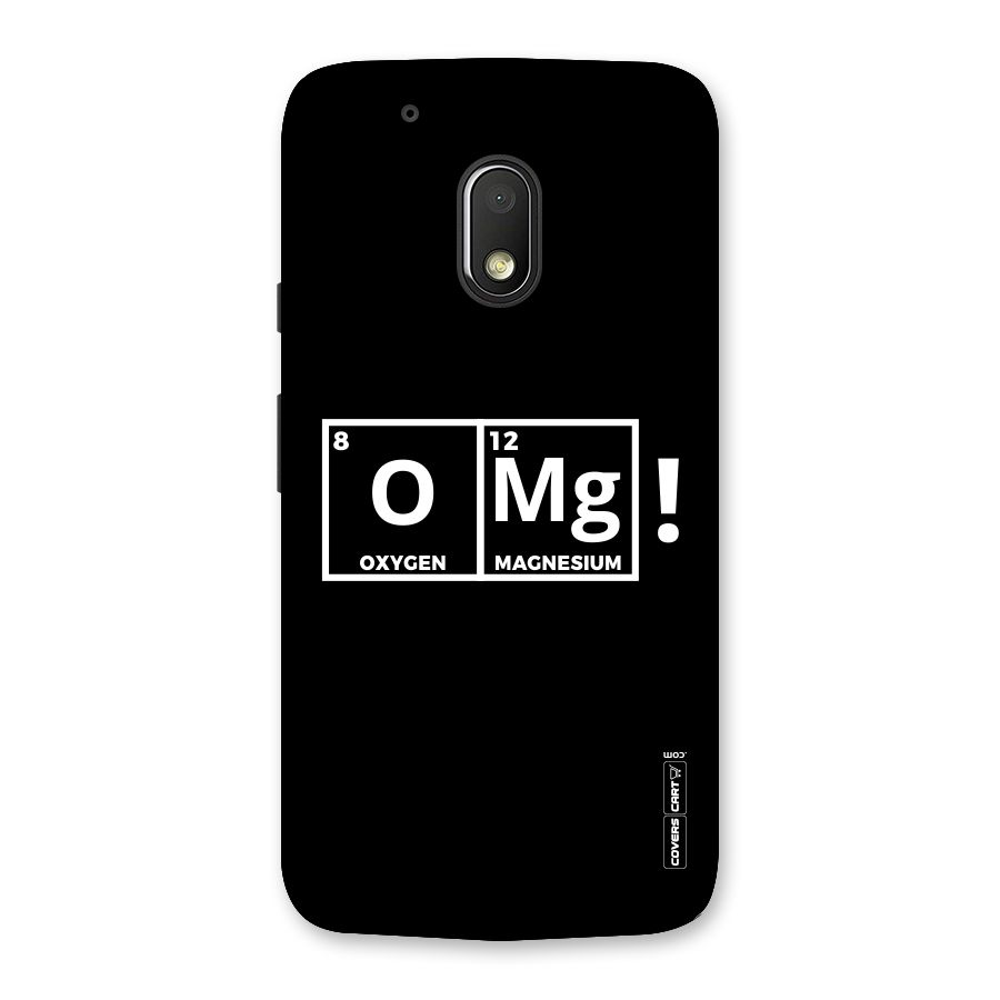 OMG Chemistry Pun Back Case for Moto G4 Play