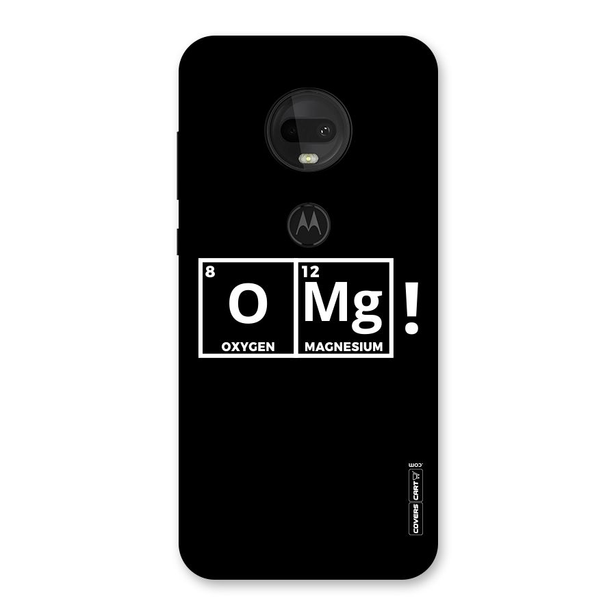 OMG Chemistry Pun Back Case for Moto G7
