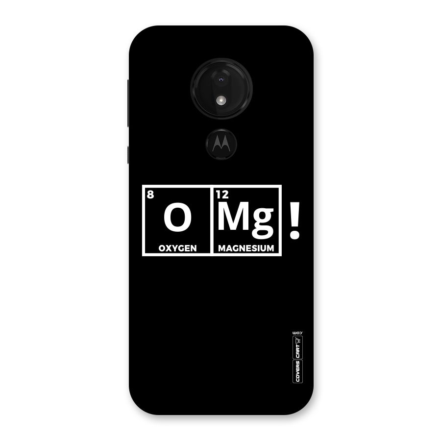 OMG Chemistry Pun Back Case for Moto G7 Power