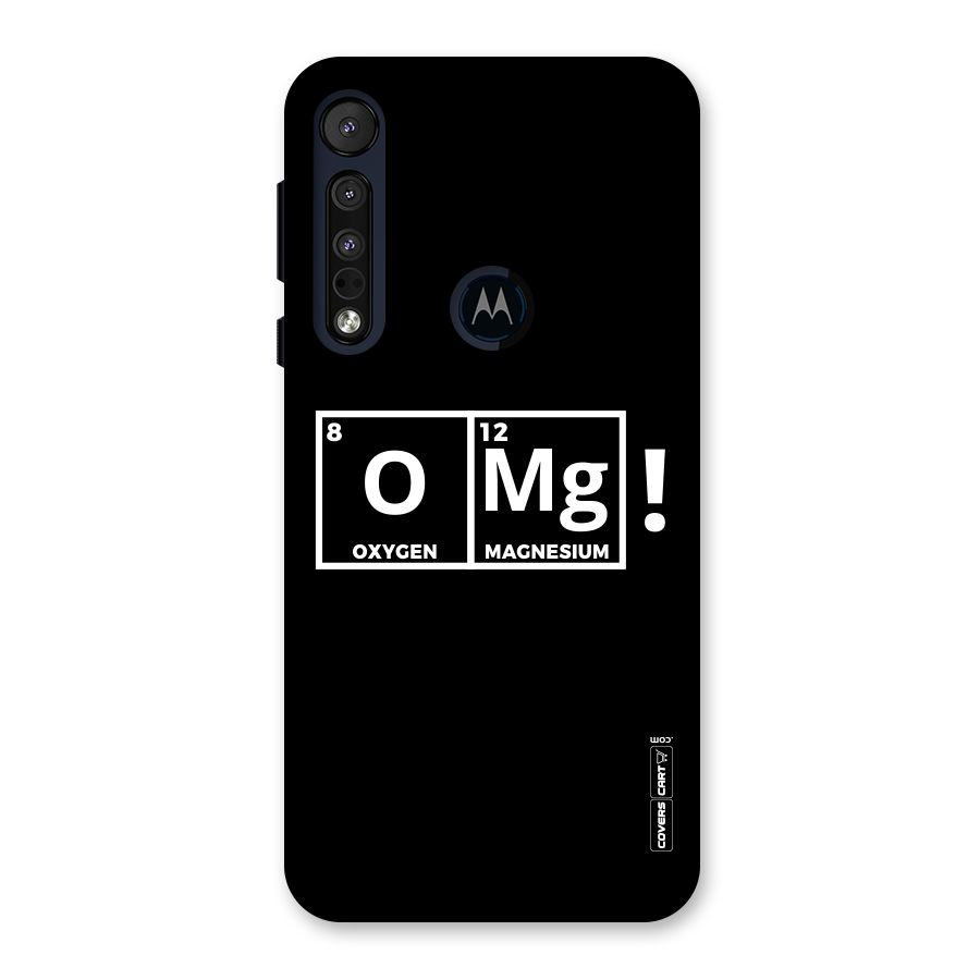 OMG Chemistry Pun Back Case for Motorola One Macro