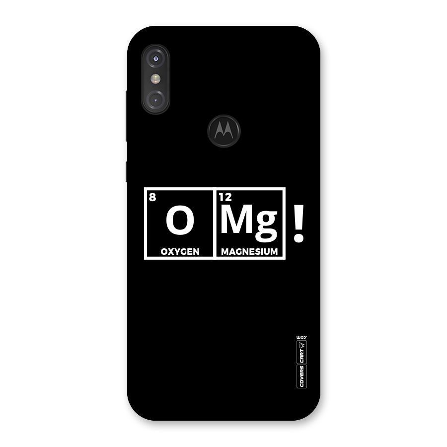 OMG Chemistry Pun Back Case for Motorola One Power