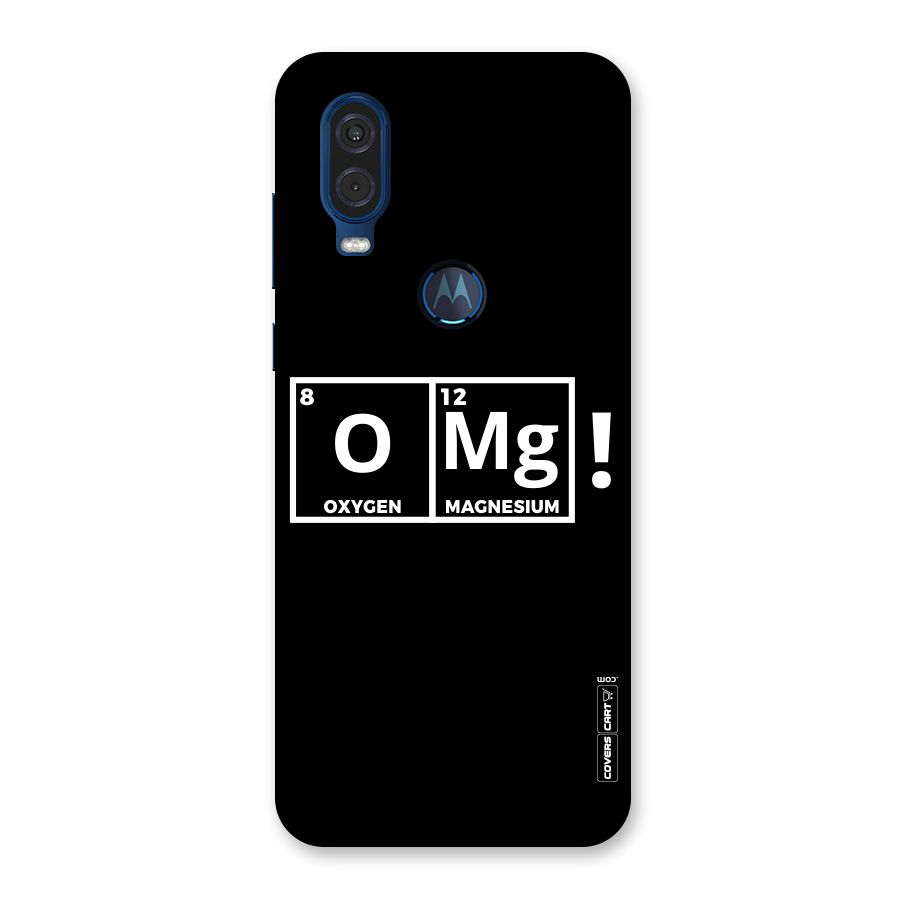 OMG Chemistry Pun Back Case for Motorola One Vision