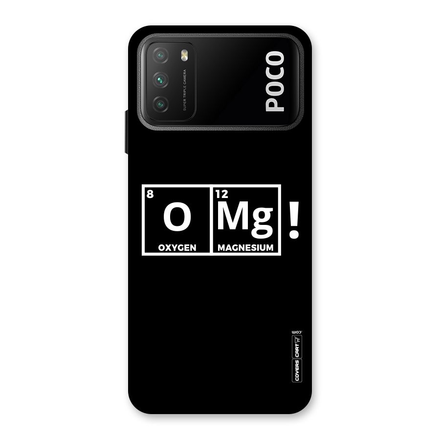 OMG Chemistry Pun Back Case for Poco M3